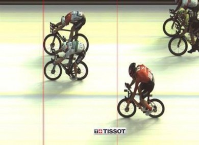 Today's photo finish which saw Bennett lose out.
