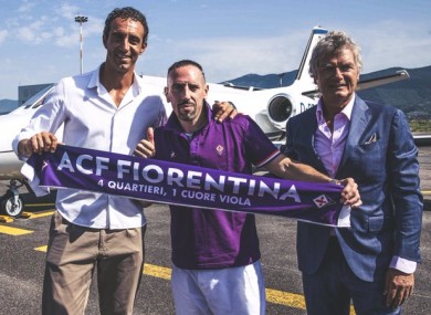 Fiorentina shared this photo of the Frenchman on social media this morning.