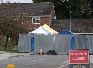 The home of Sergei Skripal on Christie Miller Road in Salisbury, Wiltshire