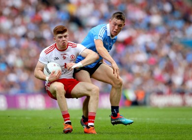 Cathal McShane (L) was named in the Sunday Game's Team of the Year, while Con O'Callaghan was named their Footballer of the Year.