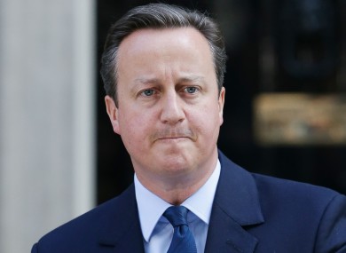 David Cameron announcing his resignation after 2016's referendum.