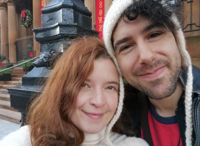 Emma DeSouza and her husband, Jake.