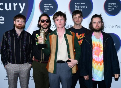 Irish rockers Fontaines DC at the event in London