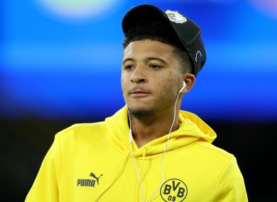 Jadon Sancho (file pic).