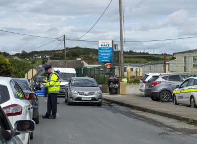 Garda checkpoint set up in Clogherhead one week after the murder of Keith Branigan.