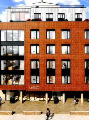 A design imaged of the proposed building.