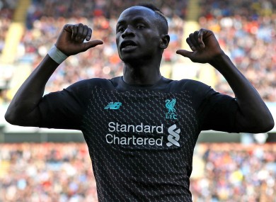 Subbed: Liverpool forward Sadio Mane.