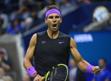 Nadal defeated Matteo Berrettini 7-6, 6-4, 6-1.