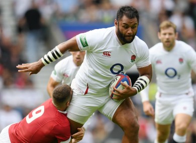 England's Billy Vunipola in action against Wales