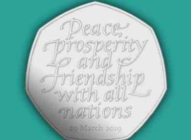 The commemorative with the previous date of 29 March.