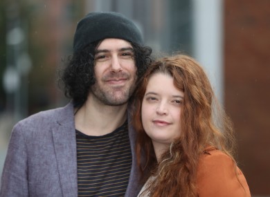 Emma and Jake DeSouza in Belfast today