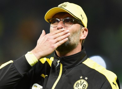 Jurgen Klopp during his time at Borussia Dortmund.
