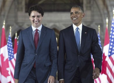 Justin Trudeau and Barack Obama in June 2016