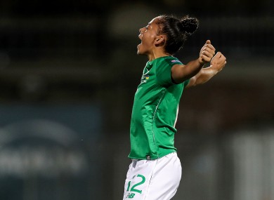 Jarrett: scored her first Ireland goal in midweek, and a double in Saturday's cup semi-final.