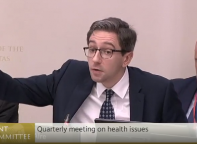 Health Minister Simon Harris says children are being targeted with colourful and flavoured vaping products.