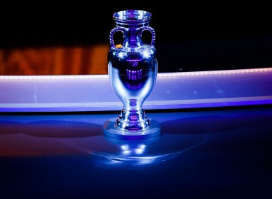 A general view of the Henri Delaunay trophy.
