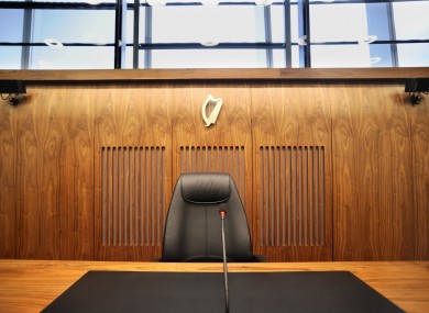 File photo of a courtroom in the Criminal Courts of Justice, Dublin.