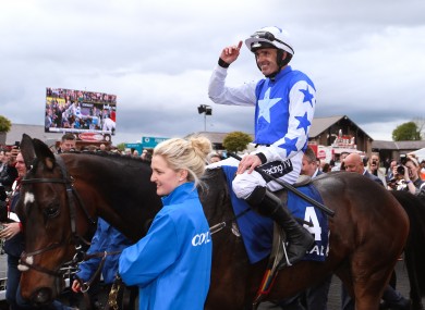 Ruby Walsh and Kemboy just before he announced his retirement at after winning the Punchestown Gold Cup this year.