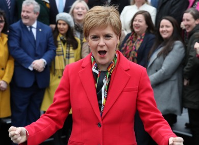 Sturgeon says the SNP's good showing at the election means a new referendum must be called.