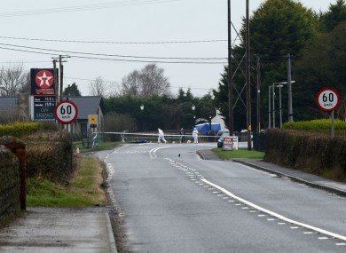 Specialists from the Garda Forensic and Technical Bureau teams examining the scene at the Lordship Credit Union in 2013.