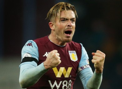 Aston Villa's Jack Grealish.