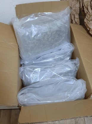 The seized cannabis.