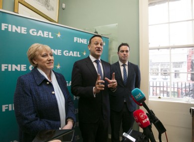 The Fine Gael parliamentary party meeting are meeting in Dublin today.