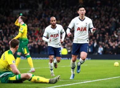 Son scored Spurs' late winner.