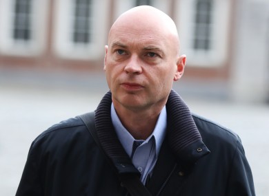 Garda whistleblower Nicholas Keogh arriving at the Disclosures Tribunal in Dublin Castle in October.