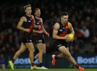 Conor McKenna in action for Essendon in the AFL last summer.