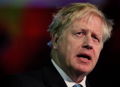 British Prime Minister Boris Johnson