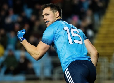Dean Rock celebrates his goal for Dublin.