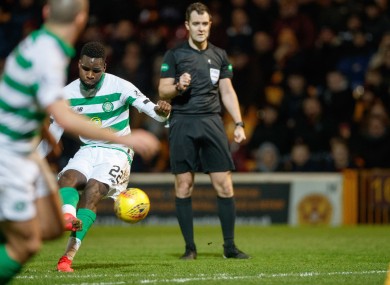 Odsonne Edouard scores his side's fourth goal.