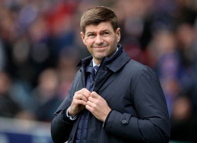 Rangers manager Steven Gerrard.