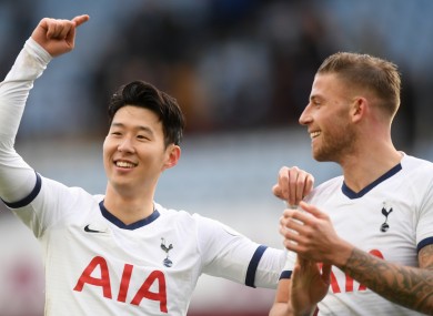 Son Heung-min and Toby Alderweireld