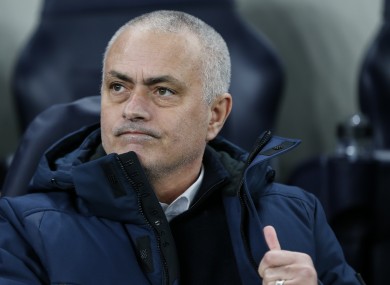 Tottenham Hotspur's coach Jose Mourinho.