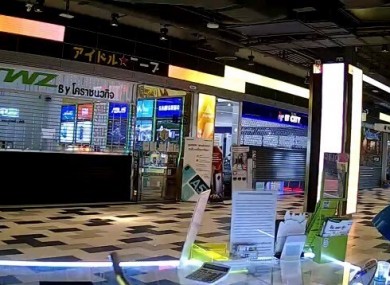 The shopping centre where the shooting took place in Thailand.