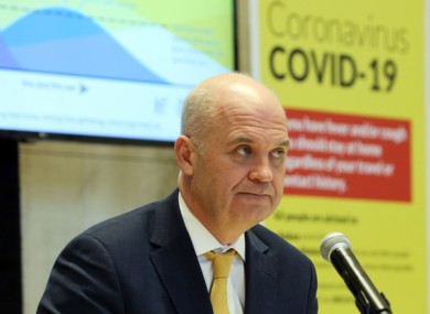 Chief Medical Officer Tony Holohan speaking at the Department of Health earlier this week.