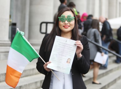 File photo: Lina Chen at a previous Citizenship Ceremony.