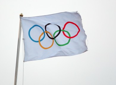 A file picture of an Olympic flag.