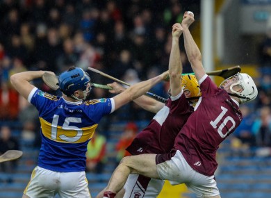 Action from last year's Tipperary senior hurling final between Kiladangan and Borris-Ileigh.