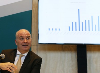 Chief Medical Officer Dr Tony Holohan at last night's Department of Health Briefing.