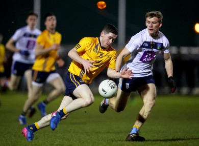 David Garland in action for DCU earlier this year.