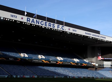 Ibrox Stadium, the home of Rangers.