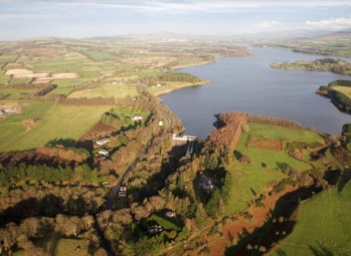 The Poulaphoca reservoir in Wicklow.