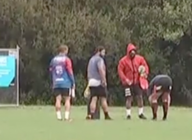 The video footage was published by New Zealand broadcaster Newshub.