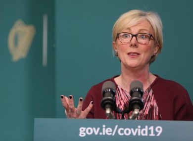 Fine Gael's Regina Doherty said that the government would keep supporting people who are out of work.