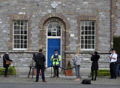 Garda Commissioner Drew Harris during a press conference last week outside Garda Headquarters.