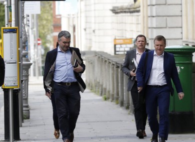 The Fianna Fail negotiating team.