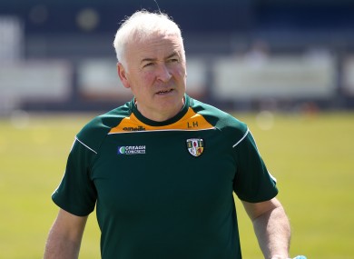 Antrim manager Lenny Harbinson.